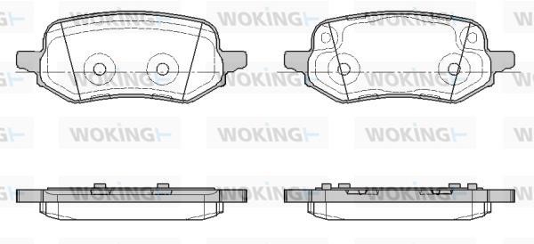 Woking P19863.00 Brake Pad Set, disc brake P1986300