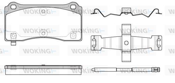 Woking P8833.14 Brake Pad Set, disc brake P883314