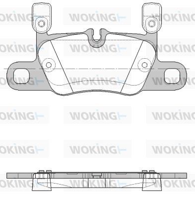 Woking P16143.20 Brake Pad Set, disc brake P1614320