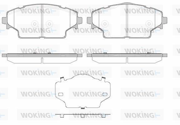 Woking P19223.00 Brake Pad Set, disc brake P1922300