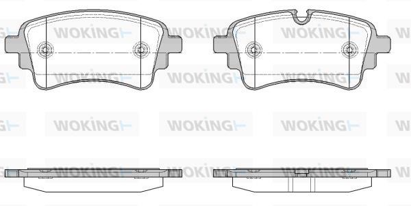 Woking P17693.10 Brake Pad Set, disc brake P1769310