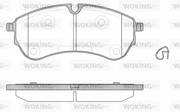 Woking P19303.00 Brake Pad Set, disc brake P1930300