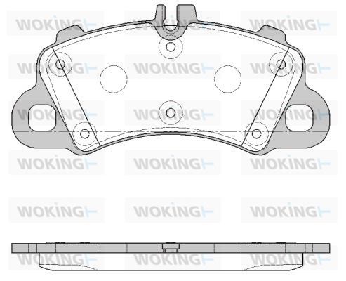 Woking P19623.00 Brake Pad Set, disc brake P1962300