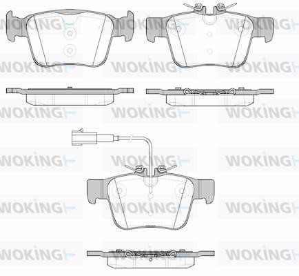 Woking P16223.01 Brake Pad Set, disc brake P1622301