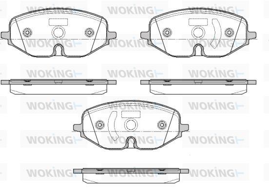 Woking P18063.01 Brake Pad Set, disc brake P1806301