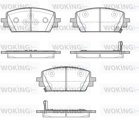 Woking P18433.02 Brake Pad Set, disc brake P1843302
