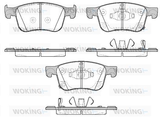 Woking P19083.02 Brake Pad Set, disc brake P1908302