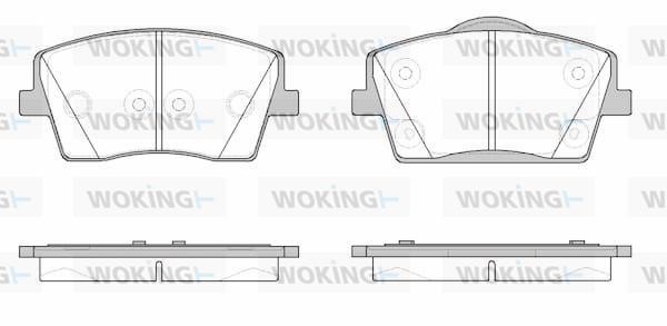 Woking P19233.00 Brake Pad Set, disc brake P1923300