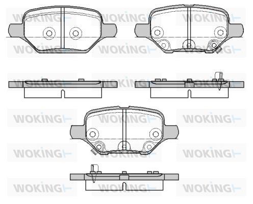 Woking P19103.02 Brake Pad Set, disc brake P1910302