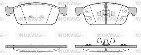 Woking P14103.50 Brake Pad Set, disc brake P1410350