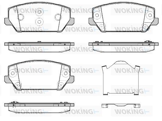 Woking P19093.02 Brake Pad Set, disc brake P1909302