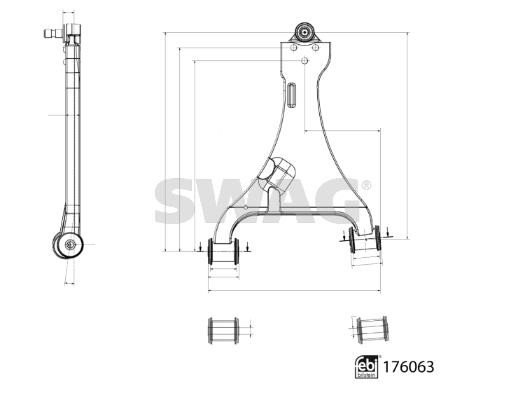 SWAG 33 10 3279 Track Control Arm 33103279