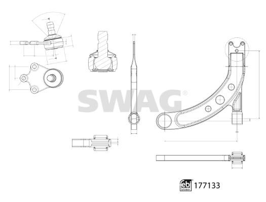 SWAG 33 10 3923 Track Control Arm 33103923