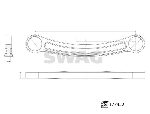 SWAG 33 10 4105 Rod/Strut, wheel suspension 33104105