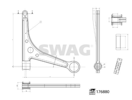 SWAG 33 10 3784 Track Control Arm 33103784