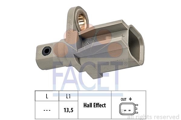 Facet 210136 Sensor ABS 210136