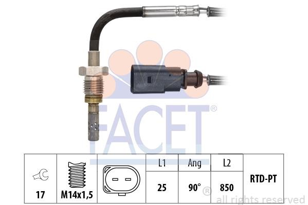 Facet 22.0291 Exhaust gas temperature sensor 220291