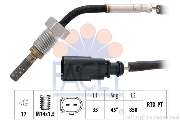 Facet 22.0099 Exhaust gas temperature sensor 220099