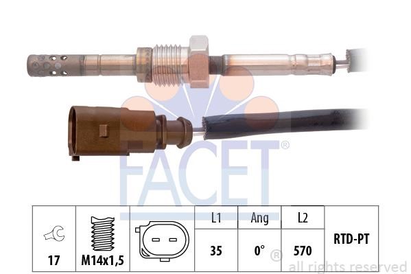 Facet 22.0267 Exhaust gas temperature sensor 220267