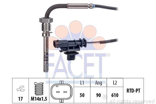 Facet 22.0254 Exhaust gas temperature sensor 220254