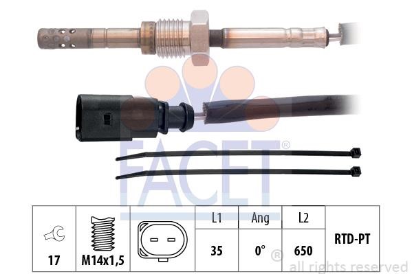 Facet 22.0261 Exhaust gas temperature sensor 220261