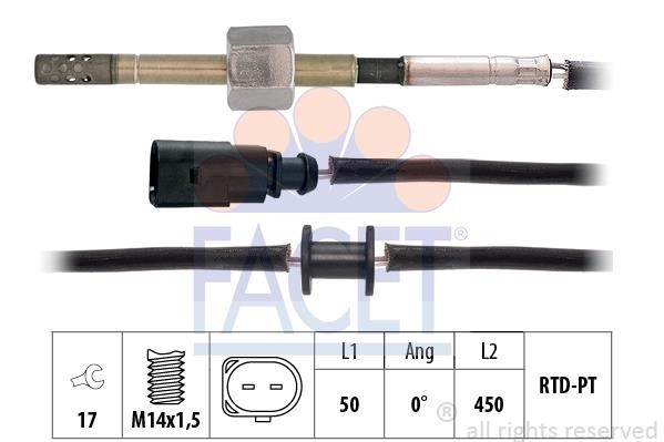 Facet 22.0245 Exhaust gas temperature sensor 220245