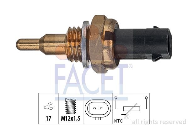 Facet 7.3405 Sensor, coolant temperature 73405