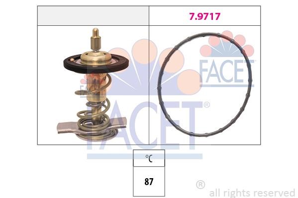 Facet 7.8511 Thermostat, coolant 78511