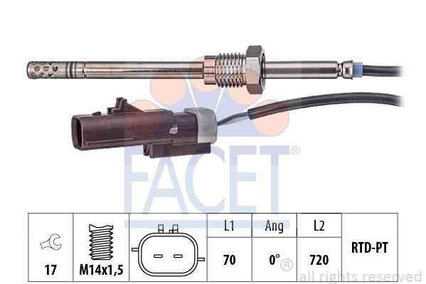 Facet 22.0365 Exhaust gas temperature sensor 220365