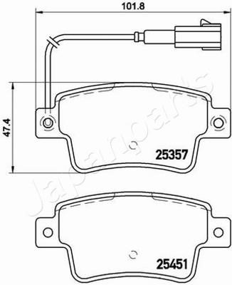 Buy Japanparts PP-0215AF at a low price in United Arab Emirates!