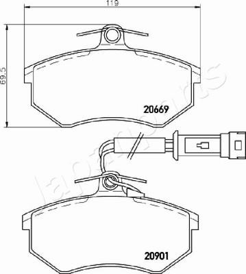 Buy Japanparts PA-0903AF at a low price in United Arab Emirates!