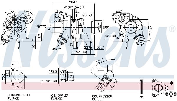 Turbocharger Nissens 93444