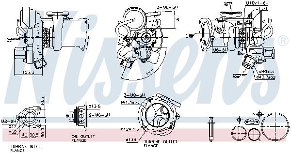 Turbocharger Nissens 93454