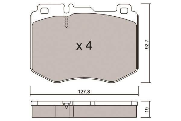 Aisin BPMB-1023 Brake Pad Set, disc brake BPMB1023