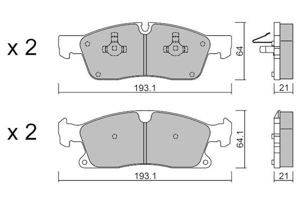 Aisin BPMB-1018 Brake Pad Set, disc brake BPMB1018