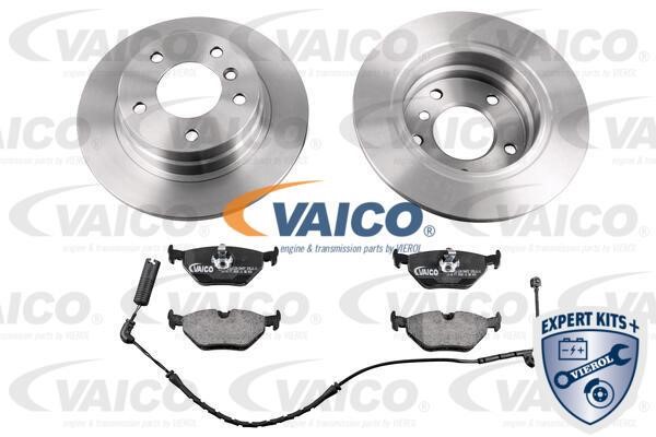 Vaico V2090002 Brake discs with pads rear non-ventilated, set V2090002