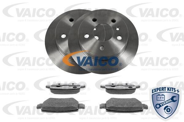 Vaico V30-3682 Brake discs with pads rear non-ventilated, set V303682