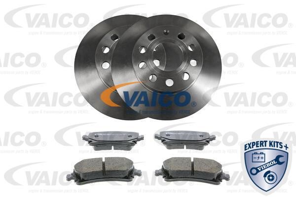 Vaico V10-6624 Rear brake disc, non-ventilated V106624