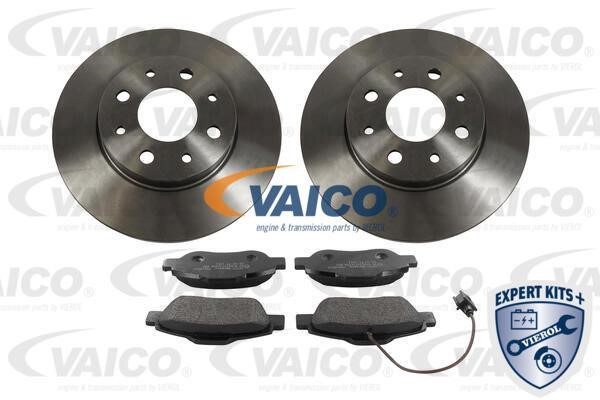 Vaico V24-1175 Brake discs with pads front non-ventilated, set V241175