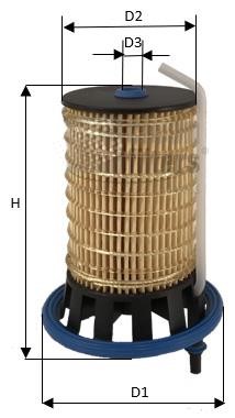 Clean filters MG3612/A Fuel filter MG3612A