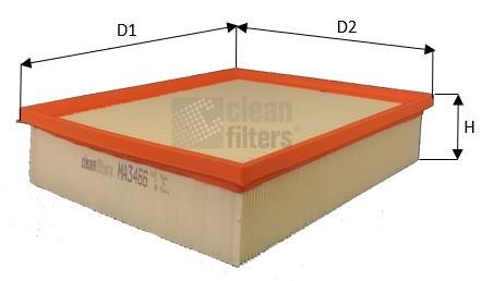 Clean filters MA3466 Air filter MA3466