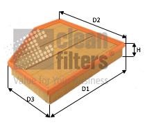 Clean filters MA3492 Air filter MA3492