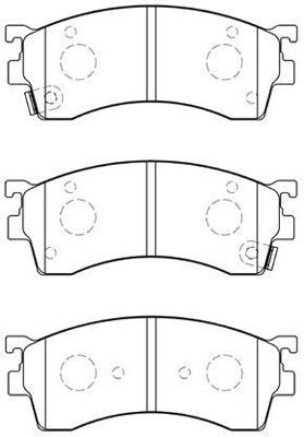 Aisin E1N026 Brake Pad Set, disc brake E1N026