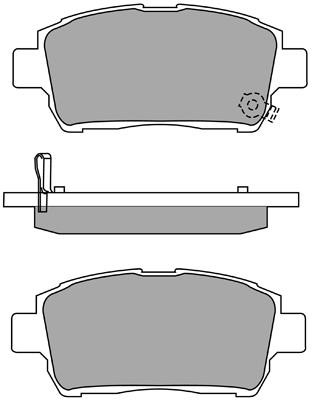 Aisin ASN-2101 Brake Pad Set, disc brake ASN2101