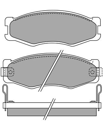 Aisin ASN-2076 Brake Pad Set, disc brake ASN2076