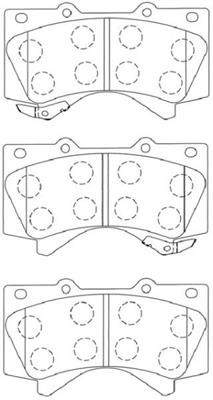 Aisin A1N156 Brake Pad Set, disc brake A1N156