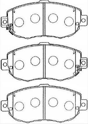 Aisin A1N056 Brake Pad Set, disc brake A1N056