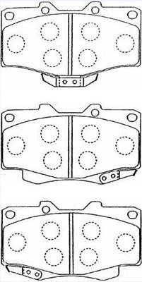 Aisin A1N021 Brake Pad Set, disc brake A1N021