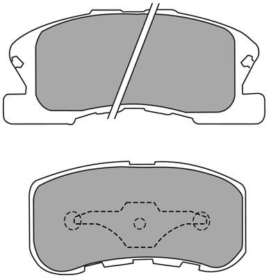 Aisin ASN-2094 Brake Pad Set, disc brake ASN2094