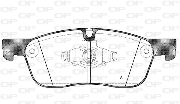 Open parts BPA163300 Brake Pad Set, disc brake BPA163300